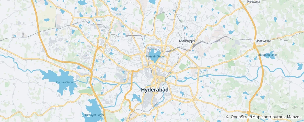 Karte von Hyderabad