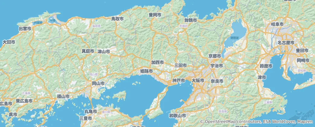 Carte de Préfecture de Hyōgo