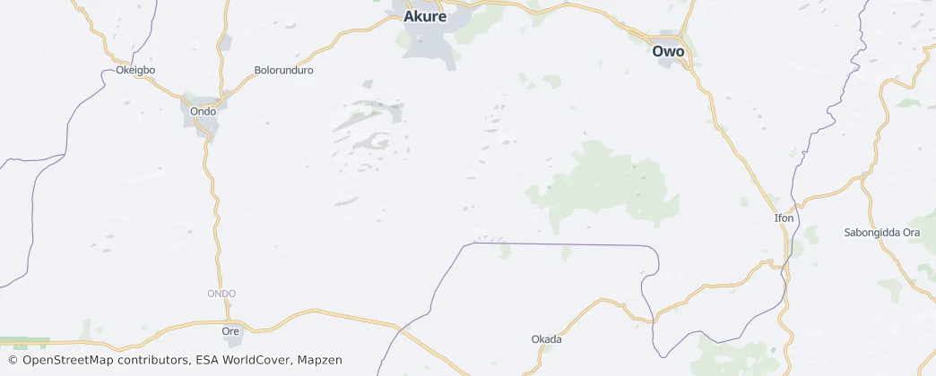Idanre — Map