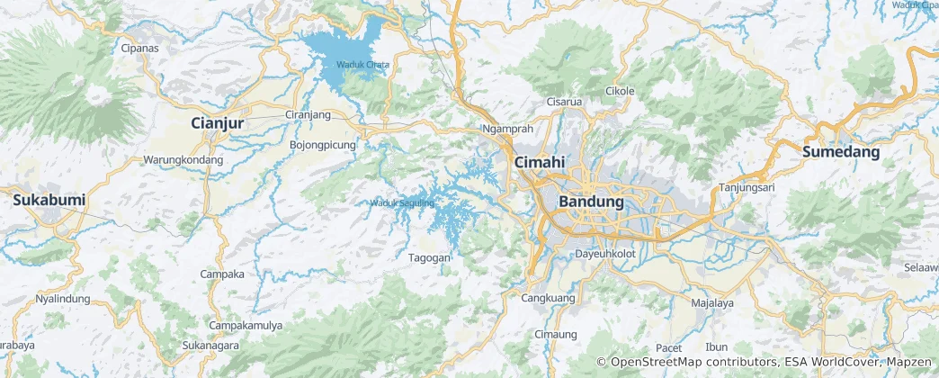 Mappa di Bandung Barat
