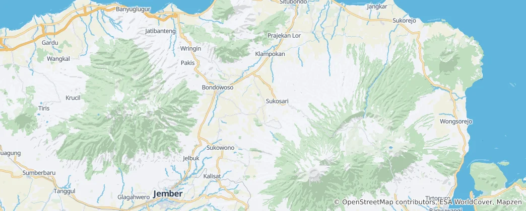 Mappa di Bondowoso