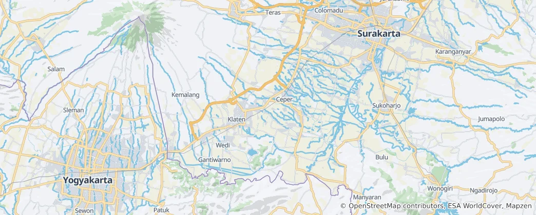 Mappa di Klaten