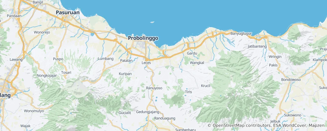 Mapa de Probolinggo