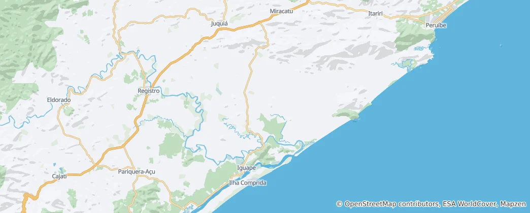 Mapa Iguape