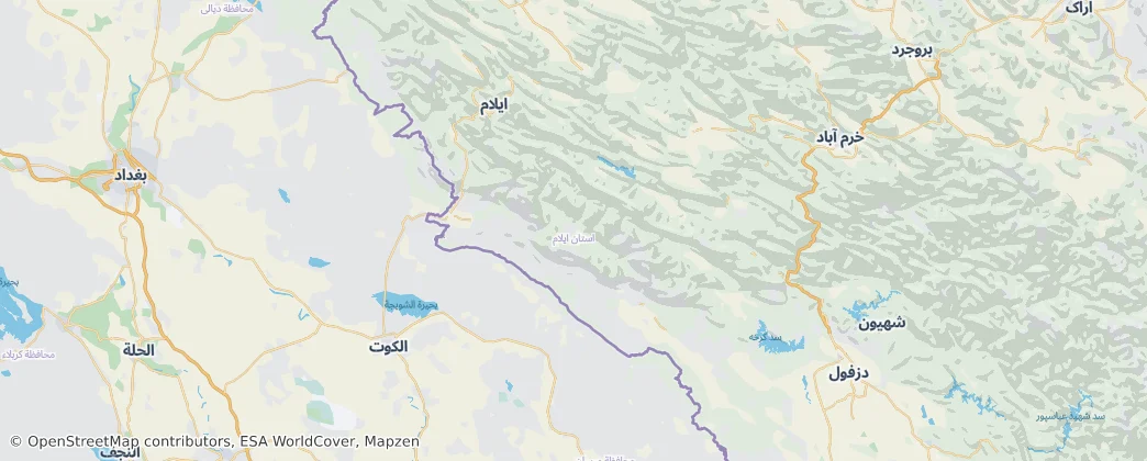 Ílám – Mapa