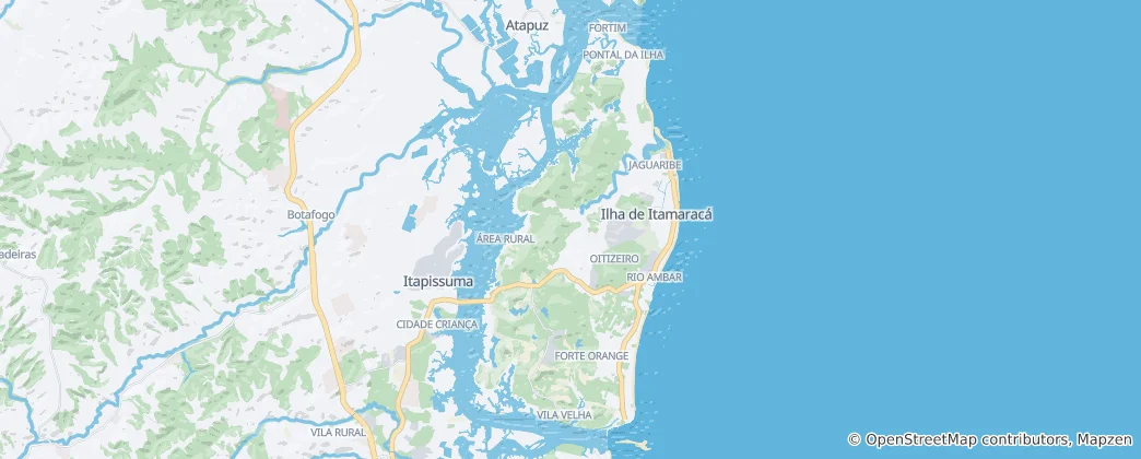 Mappa di Ilha de Itamaracá