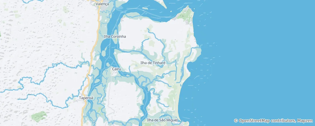 Map of Ilha de Tinharé