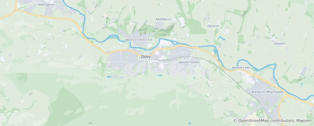 Map of Ilkley
