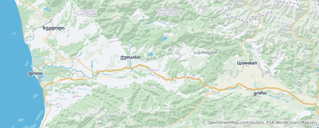 Mapa Imeretie