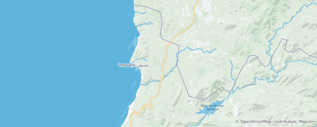 Map of Imsouane