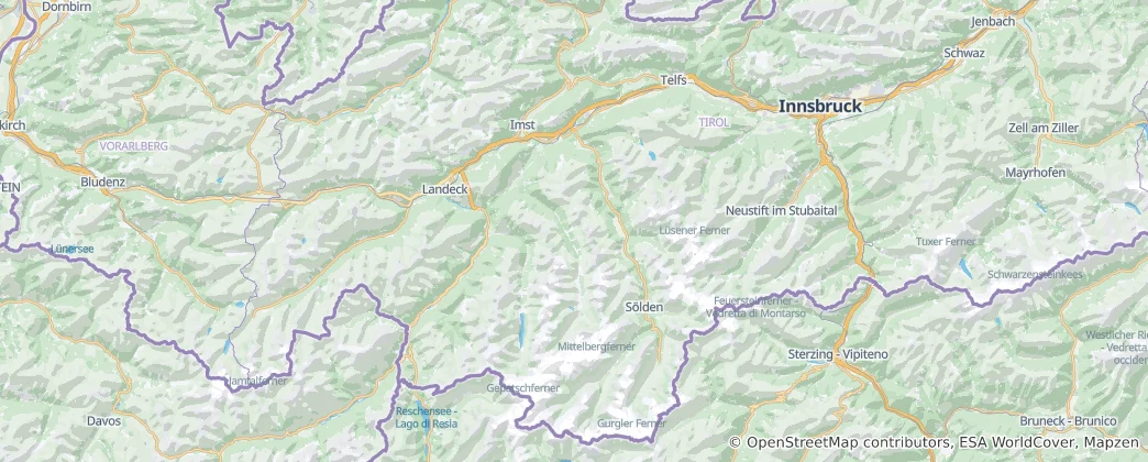 Carte de District d'Imst