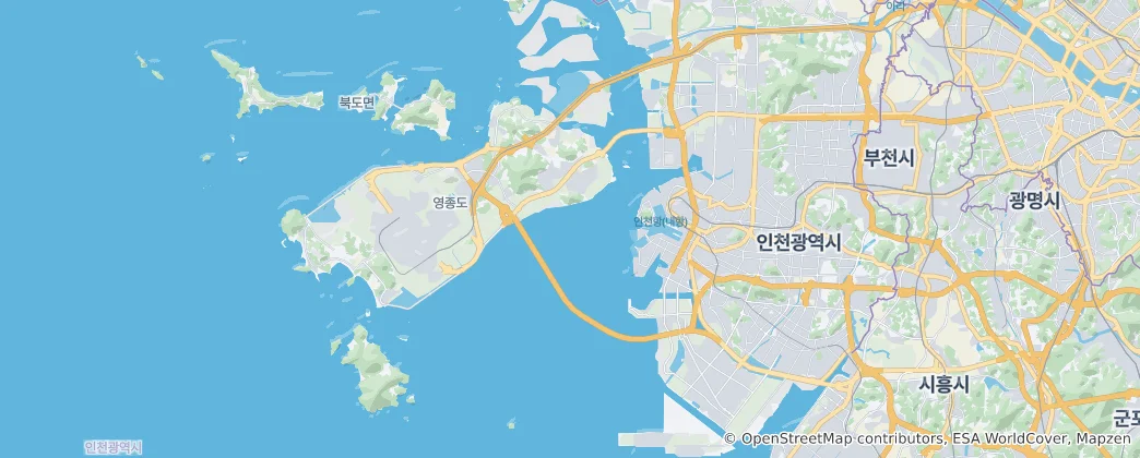 Map of Incheon