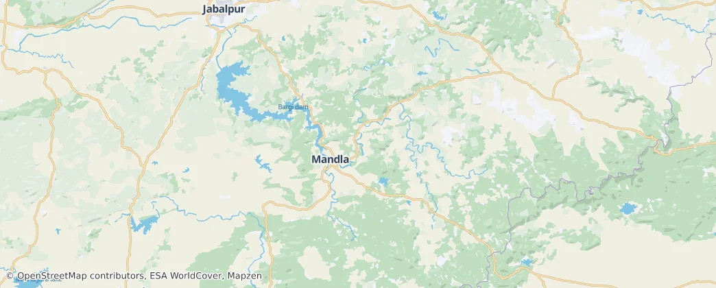 Map of Mandla district