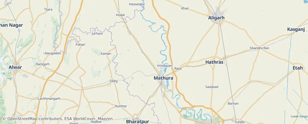 馬圖拉縣 — 地图
