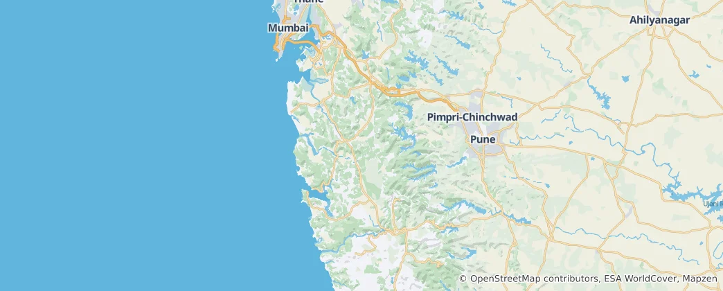 Mappa di distretto di Raigad