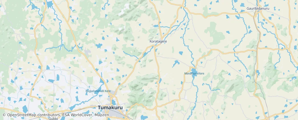 Koratagere — mapa