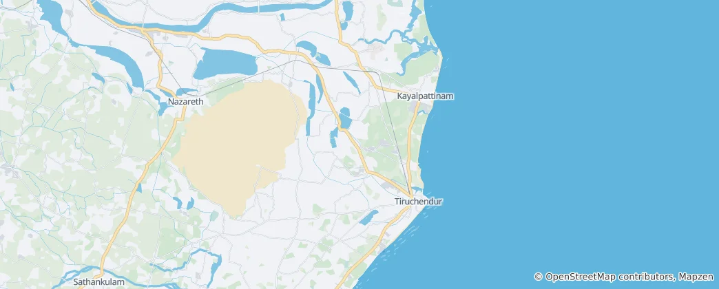 Mapa Tiruchendur