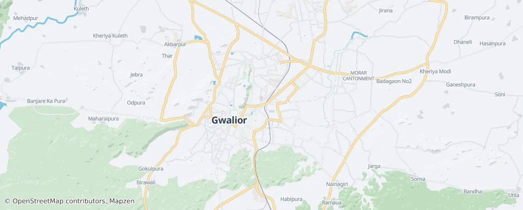 Gwalior — Mapa