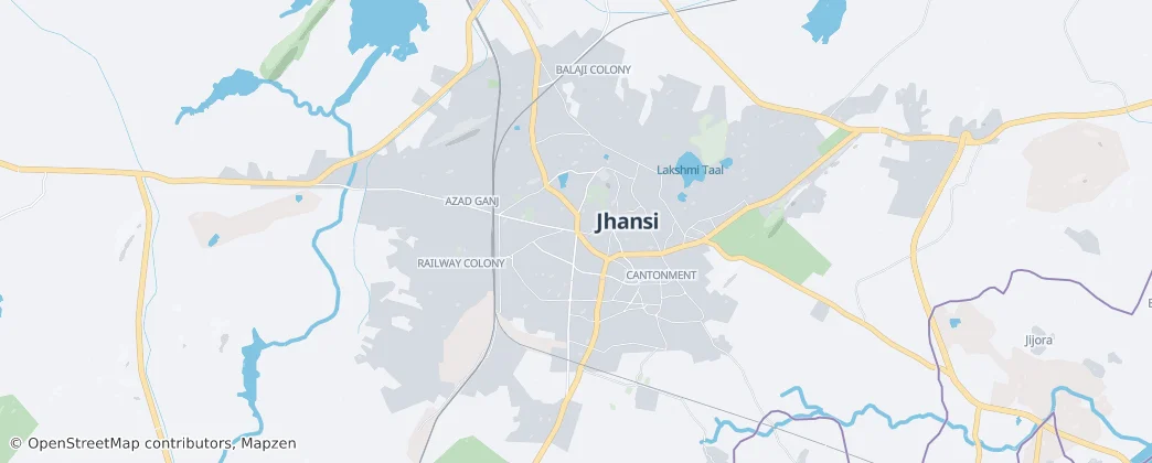 Jhansi — Mapa