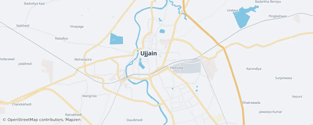 Ujjain — Mapa
