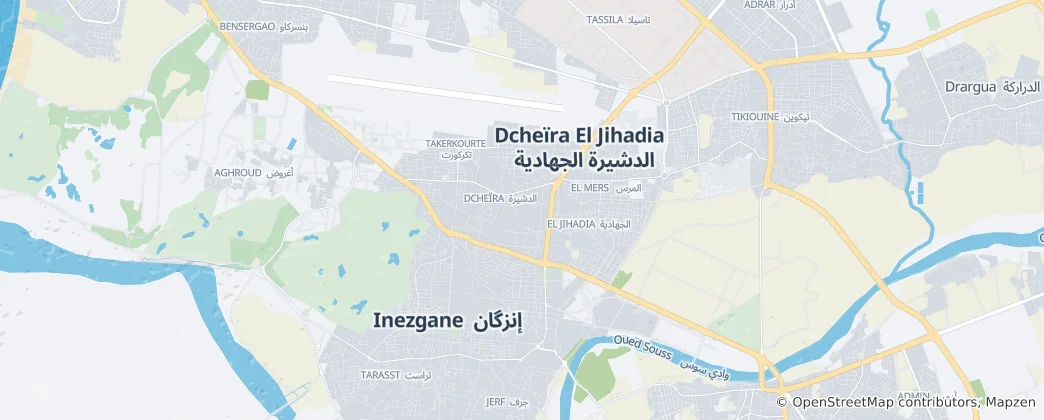 Map of Inezgane