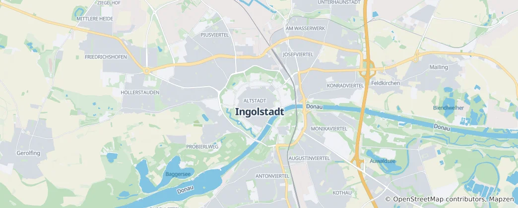 Map of Ingolstadt