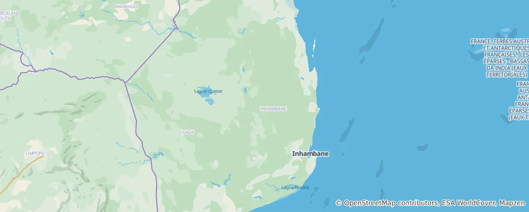 Map of Inhambane Province
