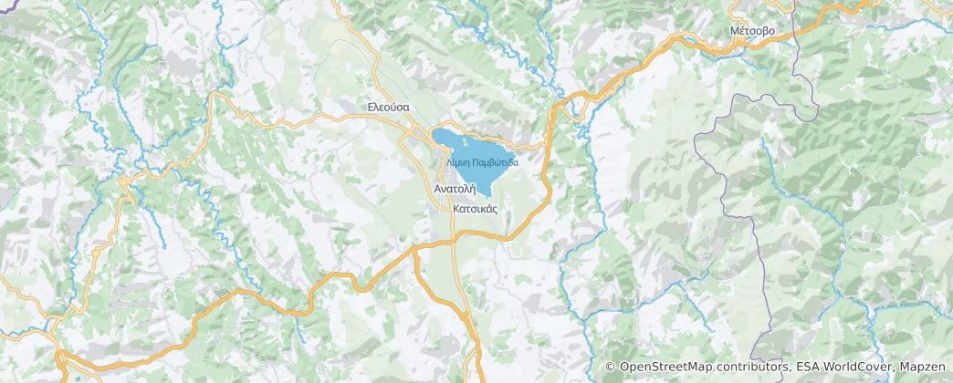 Map of Ioannina