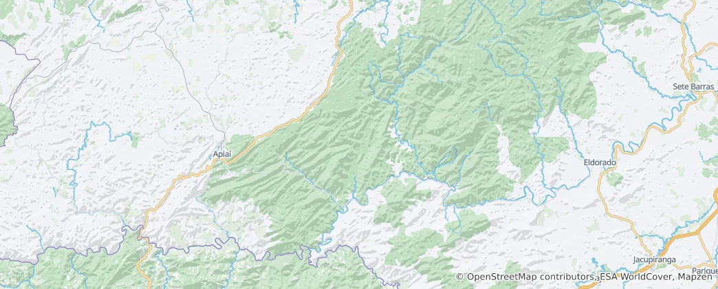 Mapa Iporanga