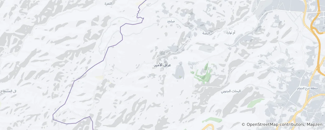 Iraq Al-Amir Haritası