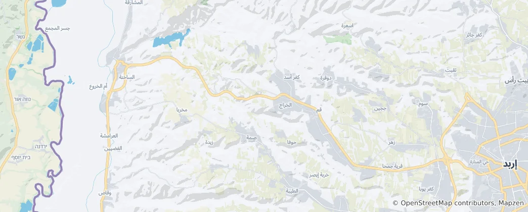 Map of Irbid