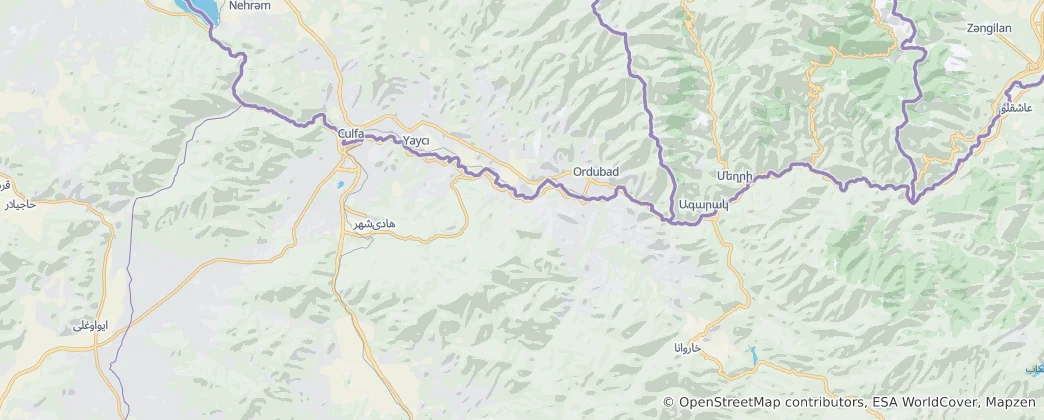 Mapa Jolfa County