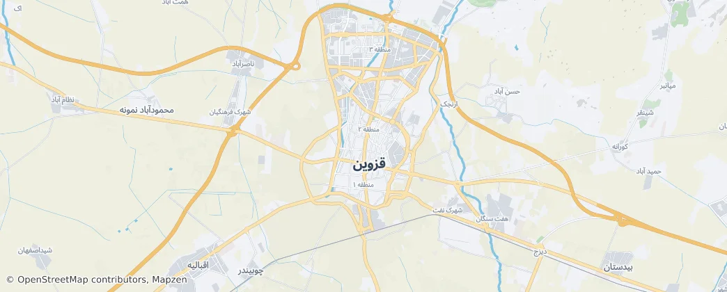 Qazvin — Mapa