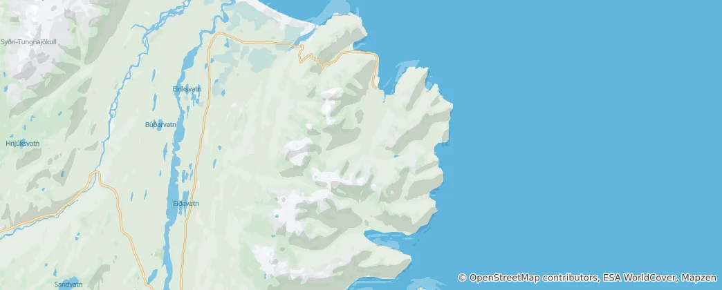 Mappa di Borgarfjarðarhreppur