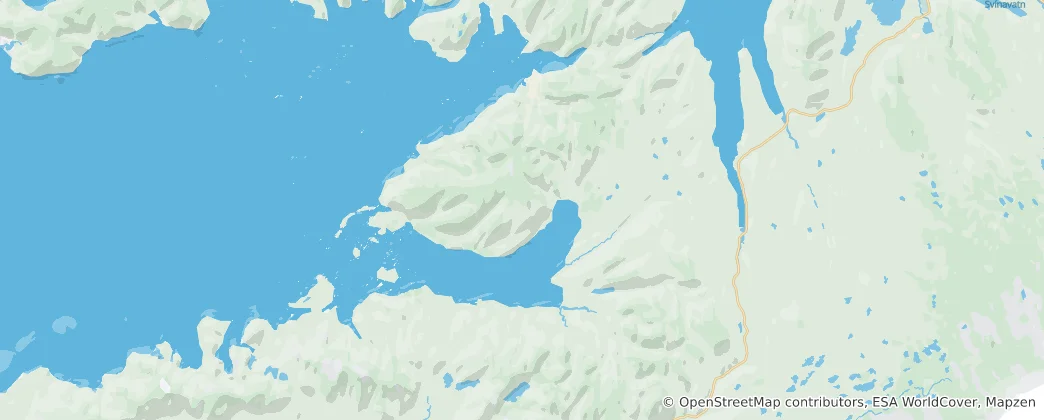 Mappa di Dalabyggð