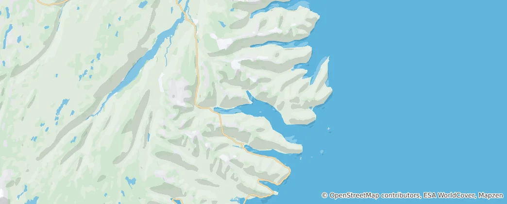 Map of Fjarðabyggð