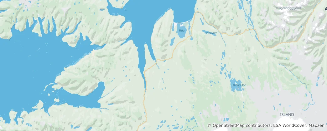 Mappa di Húnaþing vestra