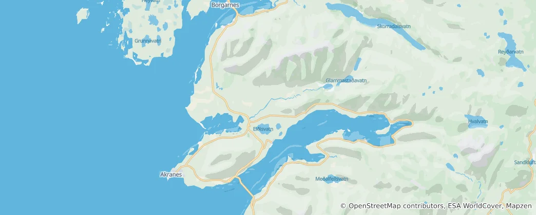 Mappa di Hvalfjarðarsveit