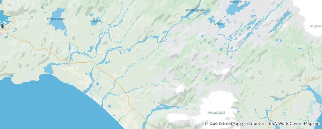 Mappa di Rangárþing ytra