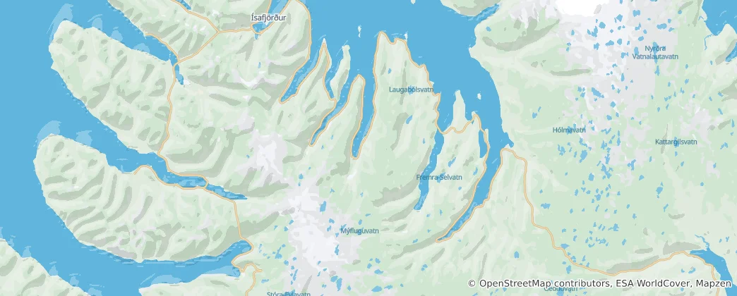 Mapa de Súðavíkurhreppur