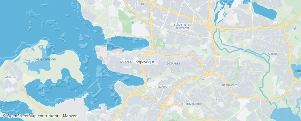 Kópavogsbær — Kaart