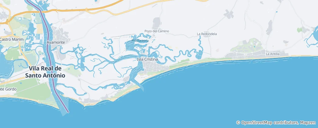 Mappa di Isla Cristina