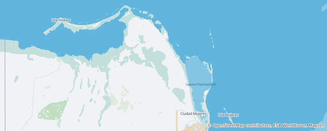 Mapa Isla Mujeres