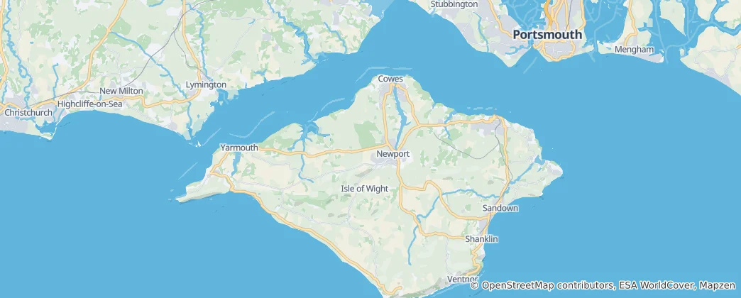 Mappa di Isola di Wight