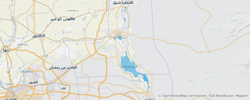 Map of Ismailia Governorate