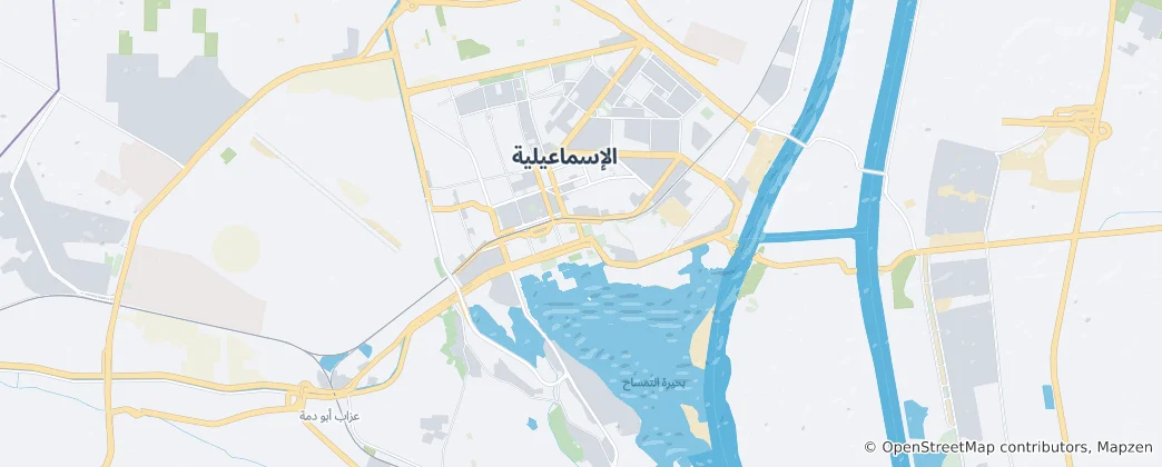 Map of Ismailia