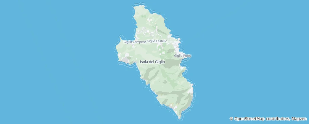 Mapa Isola del Giglio