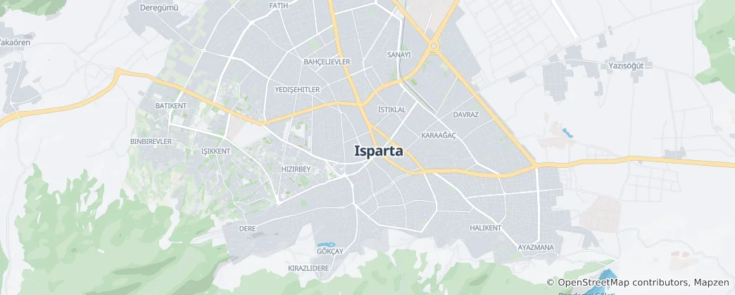 Térkép: Isparta