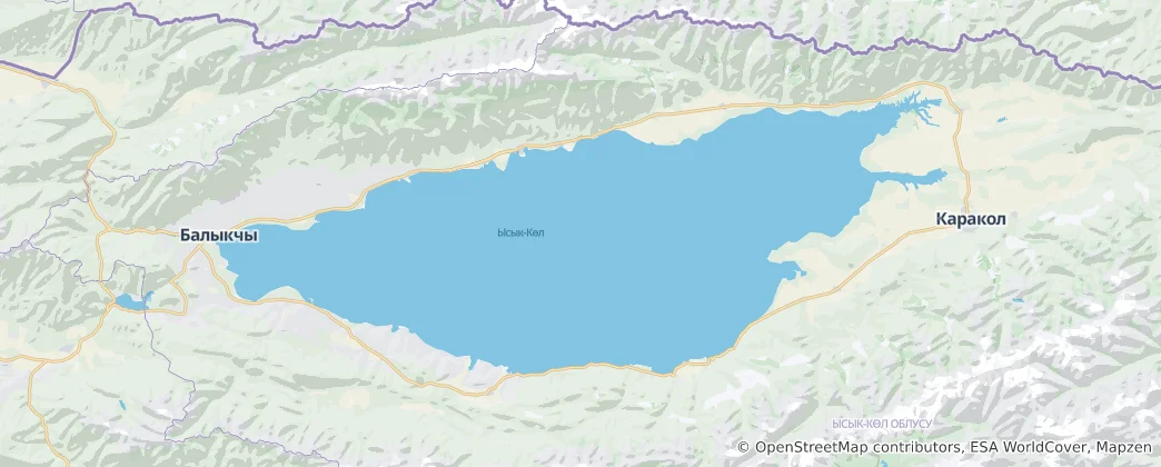 Térkép: Iszik-köl
