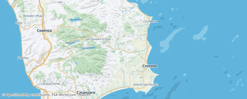 Mapa de Crotone